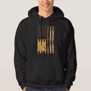 Sudadera Parque nacional Yellowstone Mapa América bandera d
