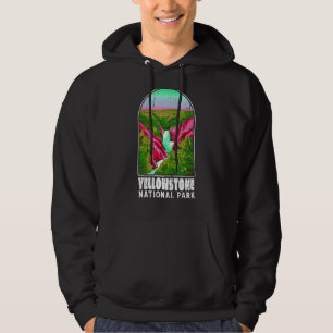 Sudadera Parque nacional Yellowstone Montana Hombres Campin