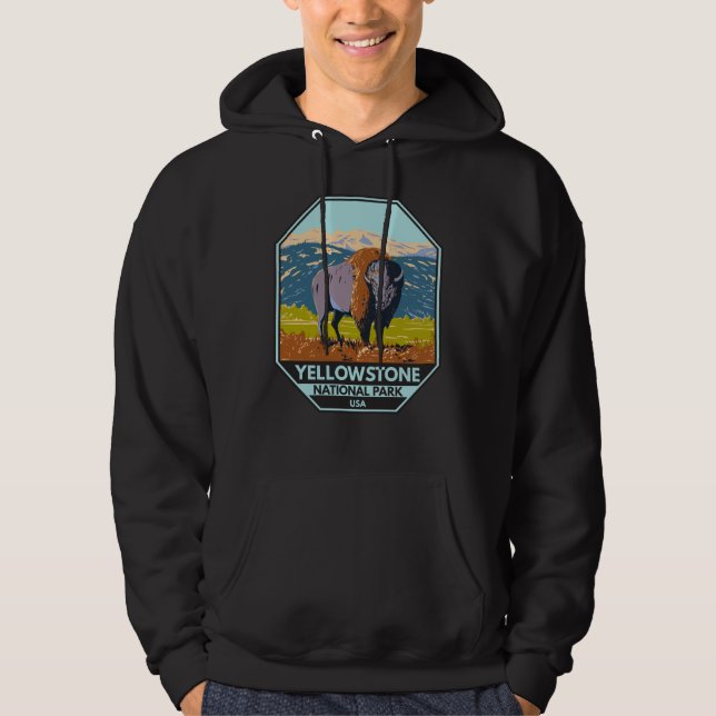 Sudadera Parque nacional Yellowstone North American Bison (Anverso)