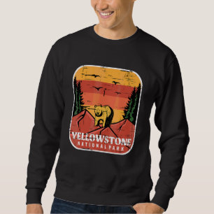 Sudadera Parque Nacional Yellowstone Recuerdo Oso Grizzly W