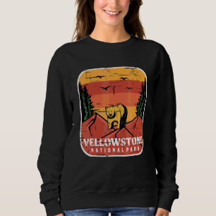 Sudadera Parque Nacional Yellowstone Recuerdo Oso Grizzly W