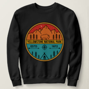 Sudadera Parque Nacional Yellowstone Retro Wyoming USA Biso