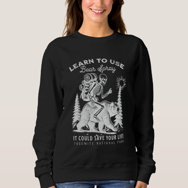 Sudadera Parque Nacional Yosemite, Correa divertida de send (Anverso)