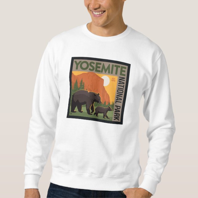 Sudadera Parque nacional Yosemite | Familia Oso (Anverso)