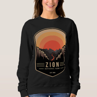 Sudadera Parque Nacional Zion Retro Vintage