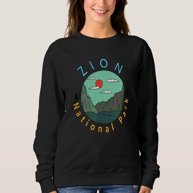 Sudadera Parque nacional Zion Senderismo viajero por Utah (Anverso)