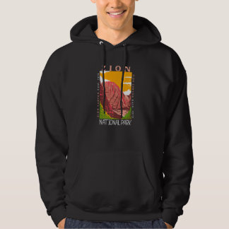 Sudadera Parque Nacional Zion Utah Cañón Zion Distressed Vi