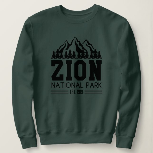 Sudadera Parque nacional Zion Utah EE.UU. Senderismo al air (Anverso del diseño)