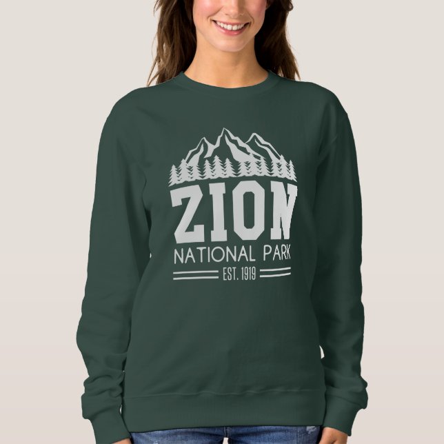 Sudadera Parque nacional Zion Utah EE.UU. Senderismo al air (Anverso)