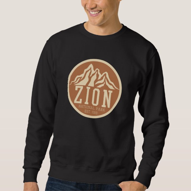 Sudadera Parque nacional Zion Utah Estados Unidos Retro al  (Anverso)