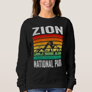 Sudadera Parque nacional Zion Utah Retro Vintage Sunset Sou