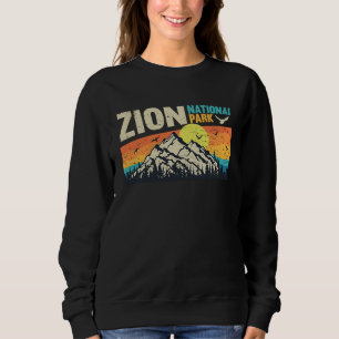Sudadera Parque Nacional Zion Vacación Genial Vintage Retro