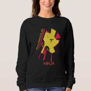 Sudadera Parque Ninja Ciudad Salto Edificios Carrera Libre