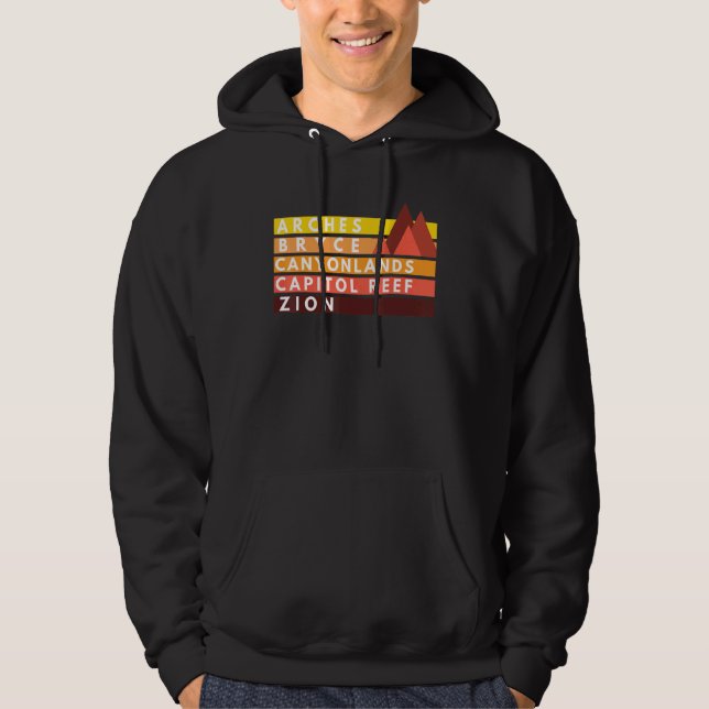 Sudadera Parques Nacionales De Utah 5 Importantes Nps De So (Anverso)