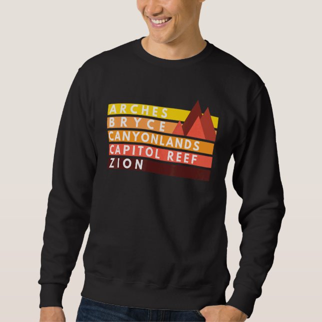 Sudadera Parques Nacionales De Utah 5 Importantes Nps De So (Anverso)