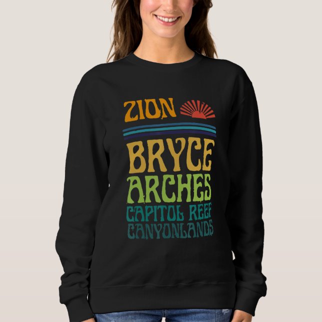 Sudadera Parques Nacionales de Utah Zion Arcos Bryce Canyon (Anverso)