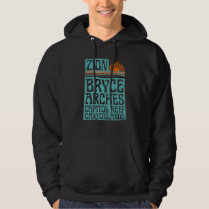 Sudadera Parques Nacionales de Utah Zion Arcos Bryce Canyon