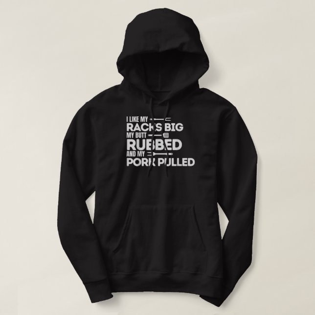 Sudadera Parrillada de barbacoa Butt de cerdo arrugado Pitt (Diseño del anverso)