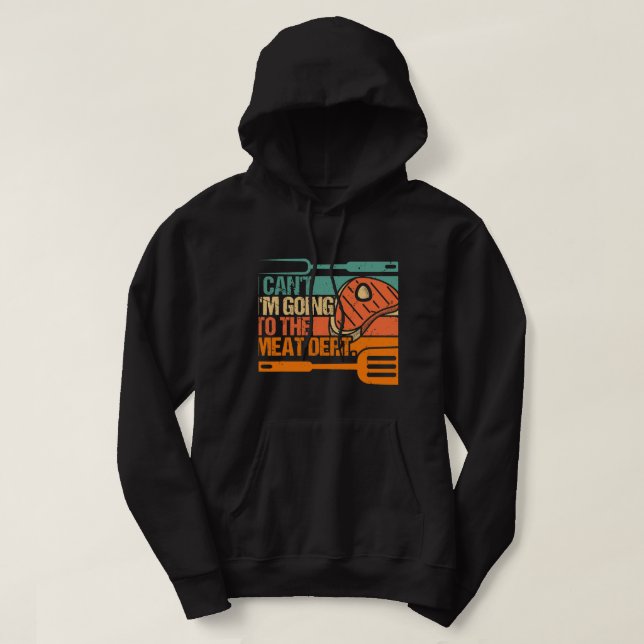 Sudadera Parrillada de barbacoa de humos de carne Lover Bbq (Diseño del anverso)