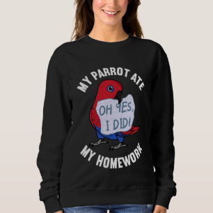 Sudadera Parrot Ate My Homework I Femenina Eclectus