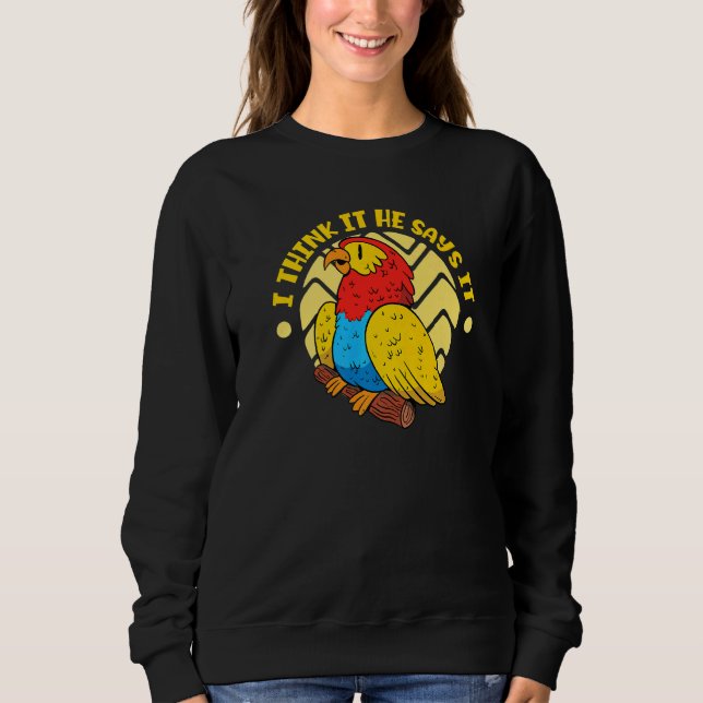 Sudadera Parrot Bird Parakeet Premium (Anverso)