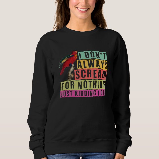 Sudadera parrot bird  quote dad mom 3 (Anverso)