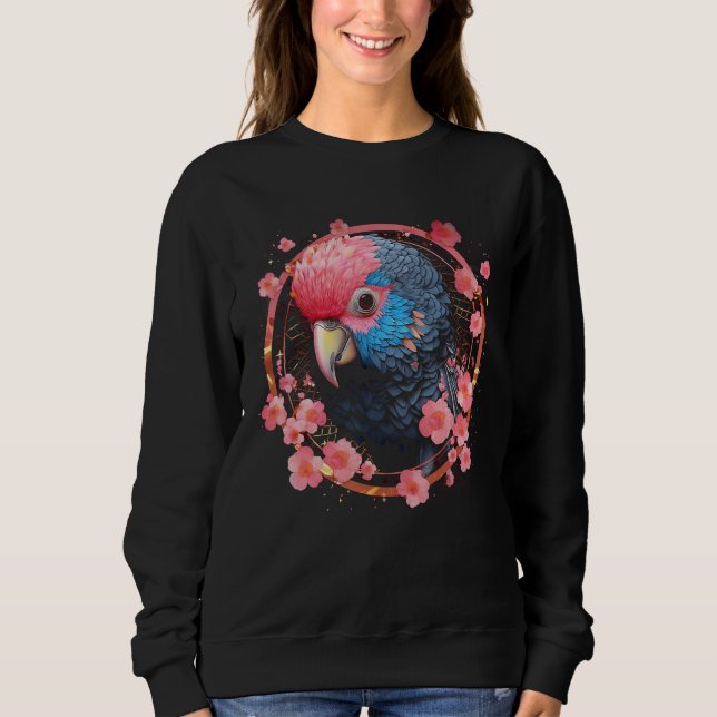 Sudadera Parrot Church Blossoms - Art Animal Parrot (Anverso)