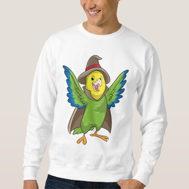 Sudadera Parrot como asistente con Gorra (Anverso)
