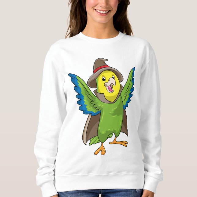 Sudadera Parrot como asistente con Gorra (Anverso)