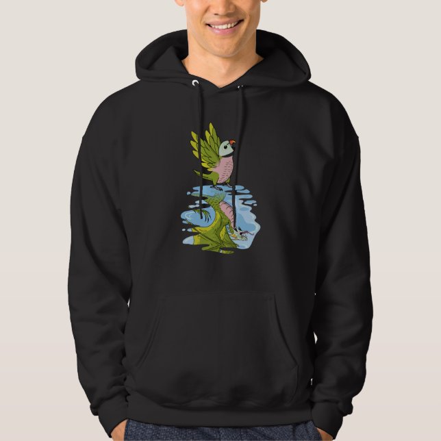 Sudadera Parrot & Dragon Reflection I Moustache Parakeet (Anverso)