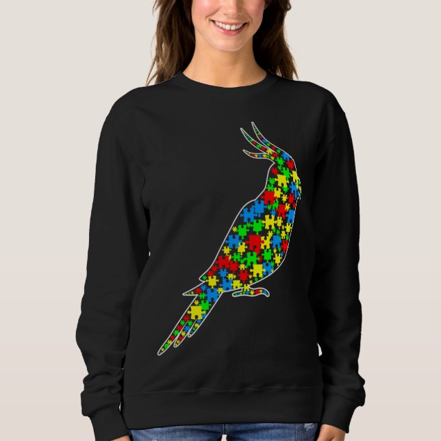Sudadera Parrot Funny Puzzle Animals Autism Awareness (Anverso)