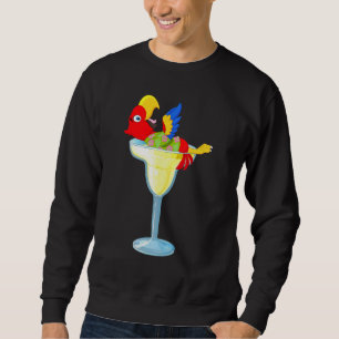 Sudadera Parrot Margarita Vacaciones Tropicales de Vidrio B