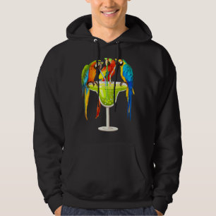 Sudadera Parrots Beben Margarita En Verano Vacacional Ave