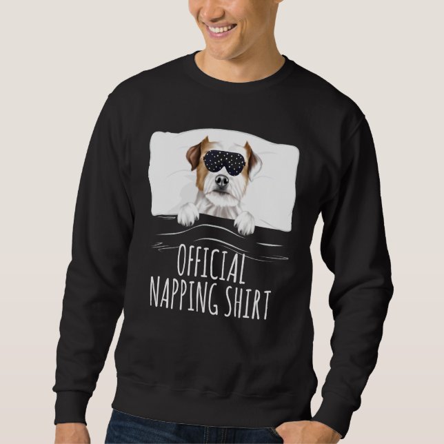 Sudadera Parson de máscara de sueño negro Russell Terrier O (Anverso)