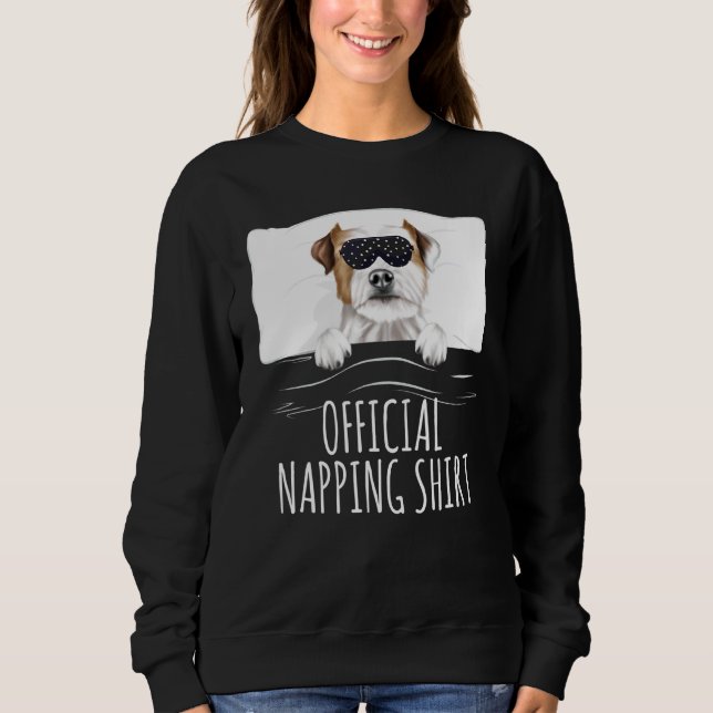 Sudadera Parson de máscara de sueño negro Russell Terrier O (Anverso)