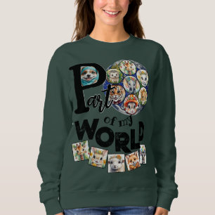 Sudadera Parte de mi mundo Planeta Tierra Familia Vibrante
