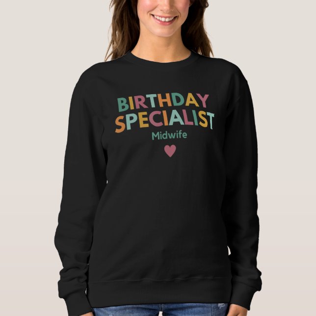 Sudadera Partera Especializada en Cumpleaños (Anverso)