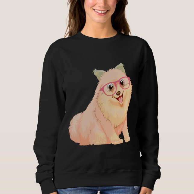 Sudadera Parti Pomerano Con Gafas (Anverso)