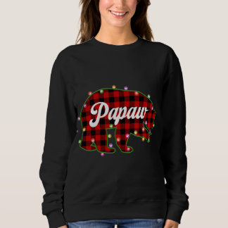Sudadera Partida de luz de búfalo de oso Papaw con Navidade