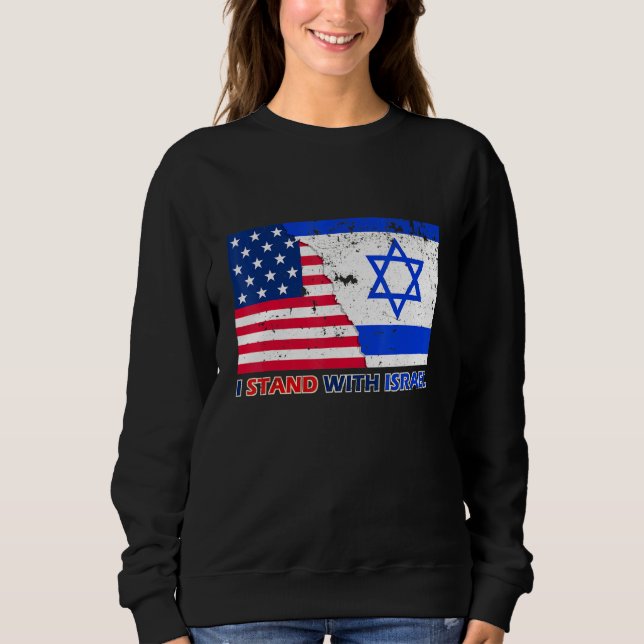 Sudadera Partidario de Israel apoyo a Israel patriótico (Anverso)