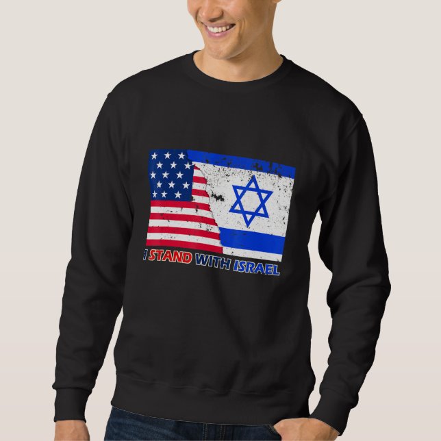 Sudadera Partidario de Israel apoyo a Israel patriótico (Anverso)