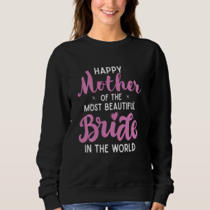 Sudadera Partido Bridal Feliz Madre De La Novia Texto Rosa 