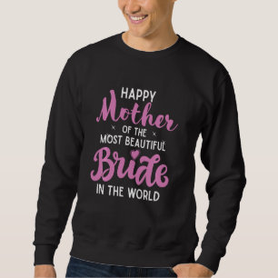 Sudadera Partido Bridal Feliz Madre De La Novia Texto Rosa 