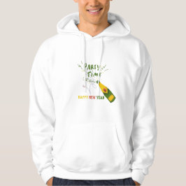 Sudadera Party Time – Happy New Year Champagne Illustration