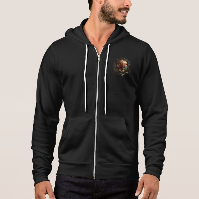 Sudadera Pasado Eco Boya Caprichoso y Bisonte  (Anverso)