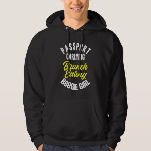 Sudadera Pasaporte con Brunch Eating Bougie Chica Costu