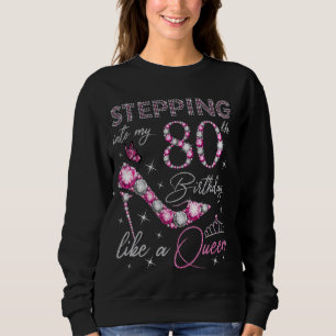 Sudadera Pasar a mi cumpleaños 80 como un cumpleaños de rei