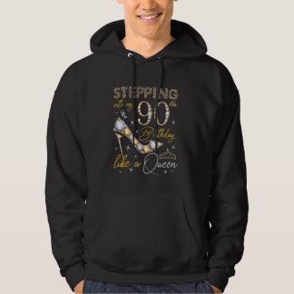 Sudadera Pasar a mi cumpleaños 90 como una reina 90 años