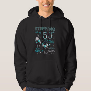 Sudadera Pasar a mi cumpleaños número 50 como una reina 50