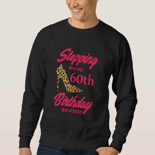 Sudadera Pasar a mi sexagésimo cumpleaños como jefe 60 a.C. (Anverso)